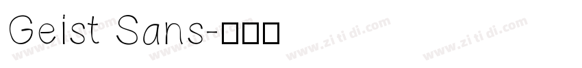 Geist Sans字体转换